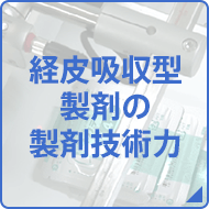 経皮吸収型製剤の製剤技術力
